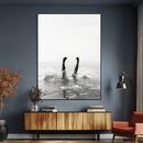Black White Splash Wall Art – Framed Ocean Water Canvas by MyGreatCanvas | Canvas Wall Art Prints | Photo Prints & Wall Decor