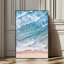Aerial Ocean View Wall Art Canvas Print – Framed Soft Blue by MyGreatCanvas | Canvas Wall Art Prints | Photo Prints & Wall Decor