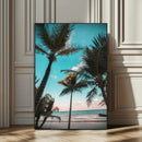 Palm Trees Wall Art Canvas Print – Framed Tropical Beach by MyGreatCanvas | Canvas Wall Art Prints | Photo Prints & Wall Decor