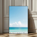 Turquoise Ocean Wall Art Canvas Print – Framed Coastal by MyGreatCanvas | Canvas Wall Art Prints | Photo Prints & Wall Decor