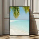 Azure Water Wall Art Canvas Print – Tranquil Island Escape