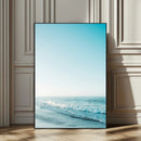 Minimalist Ocean Wall Art Canvas Print – Framed Calm