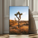 Joshua Tree Wall Art Canvas Print – Framed Golden Hour
