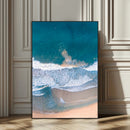 Aerial Beach View Wall Art Canvas Print – Framed Ocean Waves