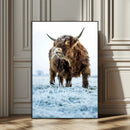 Minimalist Scottish Highland Cow Wall Art Canvas Print – by MyGreatCanvas | Canvas Wall Art Prints | Photo Prints & Wall Decor