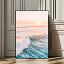 Sunset Surfer Wall Art – Framed Ocean Wave Canvas Artwork, by MyGreatCanvas | Canvas Wall Art Prints | Photo Prints & Wall Decor