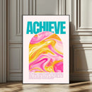 Achieve Motivational Wall Art – Colorful Abstract Swirl by MyGreatCanvas | Canvas Wall Art Prints | Photo Prints & Wall Decor