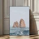 Majestic Sea Rock Wall Art – Framed Coastal Landscape Canvas by MyGreatCanvas | Canvas Wall Art Prints | Photo Prints & Wall Decor