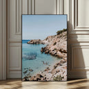 Clear Blue Water Beach Wall Art – Framed Rocky Cove Canvas by MyGreatCanvas | Canvas Wall Art Prints | Photo Prints & Wall Decor