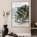 Beach Trees Wall Art Canvas Print – Framed Earthy Beachside