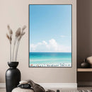 Turquoise Ocean Wall Art Canvas Print – Framed Coastal by MyGreatCanvas | Canvas Wall Art Prints | Photo Prints & Wall Decor
