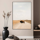 Bison Crossing Wall Art Canvas Print – Framed Western by MyGreatCanvas | Canvas Wall Art Prints | Photo Prints & Wall Decor