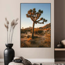 Joshua Tree Wall Art Canvas Print – Framed Desert Sunset
