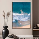 Aerial Beach View Wall Art Canvas Print – Framed Ocean Waves