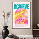 Achieve Motivational Wall Art – Colorful Abstract Swirl by MyGreatCanvas | Canvas Wall Art Prints | Photo Prints & Wall Decor