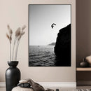 Silhouette Wall Art - Silhouette Cliff Diver Wall Art – by MyGreatCanvas | Canvas Wall Art Prints | Photo Prints & Wall Decor