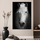 Large Wall Art White Horse Canvas Print