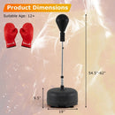 Height Adjustable Punching Bag with Stand for Teens & Adults by LJGDeals