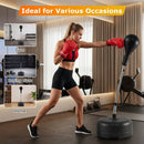 Height Adjustable Punching Bag with Stand for Teens & Adults by LJGDeals