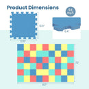 EVA Foam Floor Tiles 54-Pack with Borders and Non-Slip Surface by LJGDeals