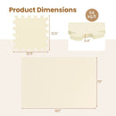 EVA Foam Floor Tiles 54-Pack with Borders and Non-Slip Surface by DirectDeals
