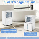 54 Pints Dehumidifier for Home 4500 Sq.Ft Dehumidifier-White by LJGDeals