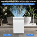 54 Pints Dehumidifier for Home 4500 Sq.Ft Dehumidifier-White by LJGDeals