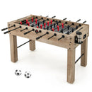 54 Inches Full Size Foosball Table with Legs 2 Balls and 2 Foldable Cup Holders for Kids Teens Adults-Natural by LJGDeals