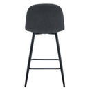 Modern Bar Chair Rounded Backrest (Set of 2) by HouseOfZazla