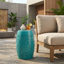 Ruby 12" Metal Outdoor Side Table