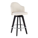 Ahoy - Contemporary Fixed Height Counter Stool With Round Footrest (Set of 2) by HouseOfZazla