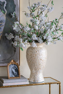 D11x19.7" Large Vase with Capiz Shell Motif