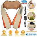 Neck Shoulder Massager Electric Back Massage Cape with Heat Deep Tissue 3D Kneading Massage Neck Waist Shiatsu Massager Pillow for Muscles Pain Relief