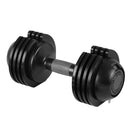 22Lbs Adjustable Dumbbell Steel And Plastic - Black by HouseOfZazla