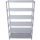 6 Tier 6000Lbs Capacity Nsf Metal Shelf Wire Shelving Unit, Heavy Duty Adjustable Storage Rack With Wheels & Shelf Liners For Commercial Grade Utility Steel Storage Rack by HouseOfZazla