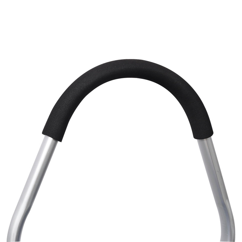 Foldable Shopping Stair Trolley With Triangular Wheels And Removable Waterproof Bag - Black, photo 9 of 19