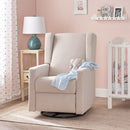 Landau Contemporary Fabric Upholstered Swivel Recliner