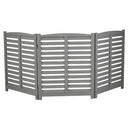 3 Panel Outdoor Wooden Air Conditioner Fence