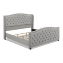 Marcella - Upholstered Shelter Headboard Bed Set by Unique Piece Furniture