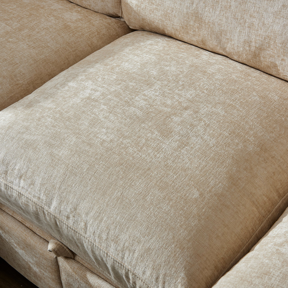 96.5" L Shape Sectional Couch with Ottoman, photo 8 of 10