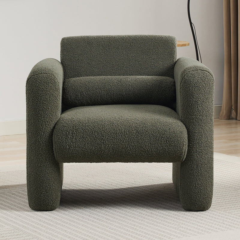 Walker Edison | Sherpa Modern Cloud Accent Chair