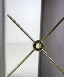 7"W x 9"H Rectangular Drum Lampshade Bavarian Gray