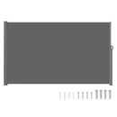 Retractable Side Awning, 71''-118'' Full Aluminum Rust-Proof Outdoor Privacy Screen by HouseOfZazla