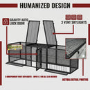 Thickened Chicken Coop For Outdoor - Black / Silver by HouseOfZazla