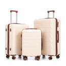 3 Pieces Set 20" / 24" / 28" Spinner Wheel Luggage With Combination Lock by HouseOfZazla