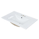 Bathroom Vanity With Top Sink, Modern Bathroom Storage Cabinet With 2 Drawers And A Tip-Out Drawer by HouseOfZazla