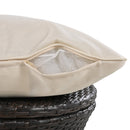 5 Pieces Patio Furniture Chair Sets, Patio Conversation Set With Wicker Cool Bar Table, Ottomans,Outdoor Furniture Bistro Sets for Porch,Backyard,Balcony,Poolside Black&Beige