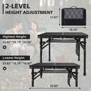 2FT Camping Table with Mesh Desktop, Lightweight & Portable by HouseOfZazla
