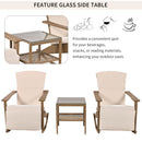 Adjustable Outdoor Wicker Double Rocking Chair with Coffee Table, Suitable for Backyard, Garden, Poolside.