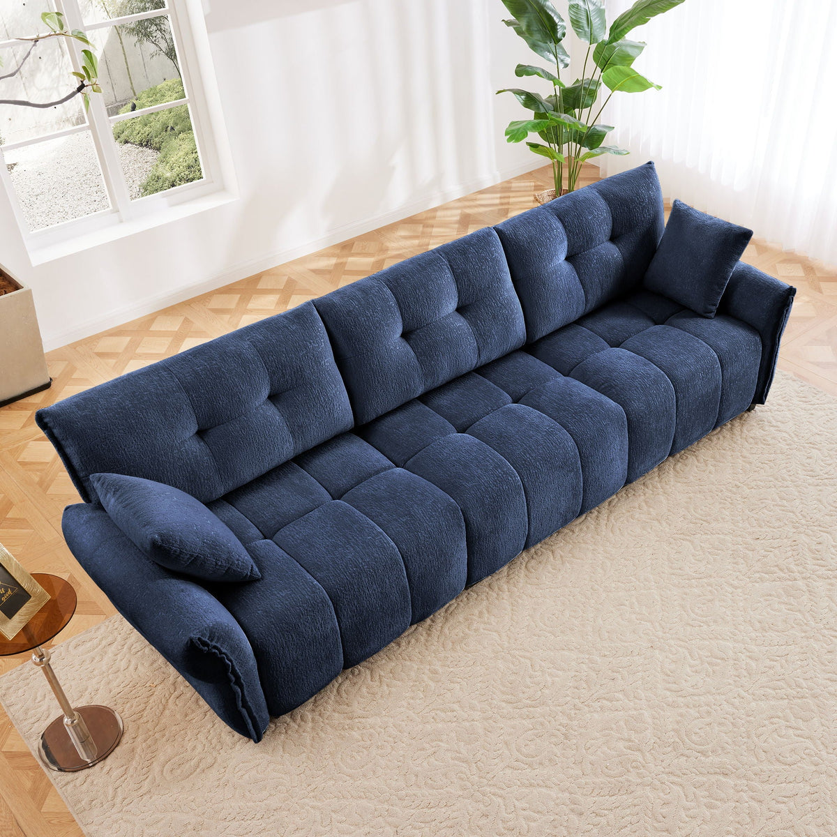 Modern Sofa & Pillows, Textured Cover, High Rebound Cushions, photo 16 of 34
